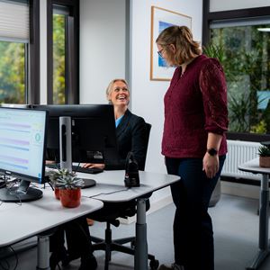 Thuismonitoringsverpleegkundigen aan het werk in het Medisch Service Centrum Thuismonitoringsverpleegkundigen aan het werk in het Medisch Service Centrum