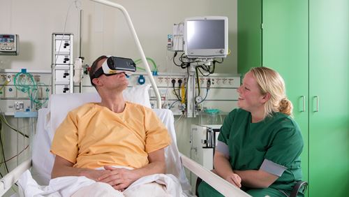 VR-bril Brandwondencentrum